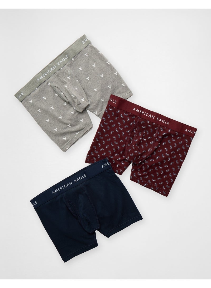 American Eagle AEO Men's 4.5" Classic Boxer Brief 3-Pack - Image 1
